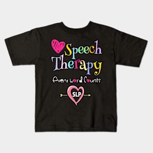 Slps Speech Language Pathologist Speech Therapy Kids T-Shirt